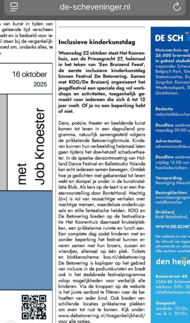 De scheveninger krantentekst